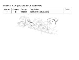 94/9547/-F LX (LATCH BOLT MONITOR)